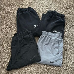 Nike Black and Gray Sweatpants Athletic Comfort
